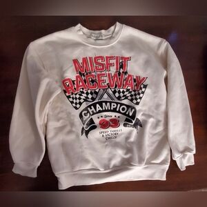 Wound Up Misfit Raceways Sweatshirt Women's Size SMALL - EXCELLENT CONDITION